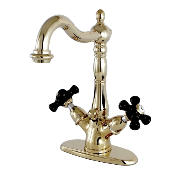 Duchess 2-Handle Bathroom Faucet W/Brass Pop-Up & Cover Plate, Brass